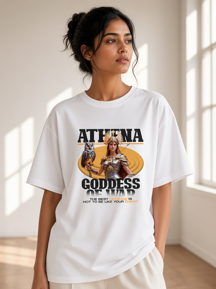 Athena tee on white